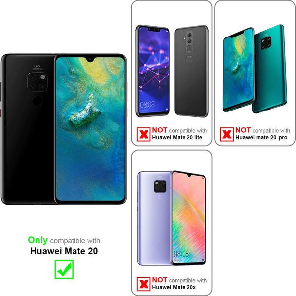 Cadorabo Pellicola Blindata Per Huawei Mate 20 Pellicola Protettiva In Nero Schermo Intero Vetro Temperato Di Protezione Del Display-image