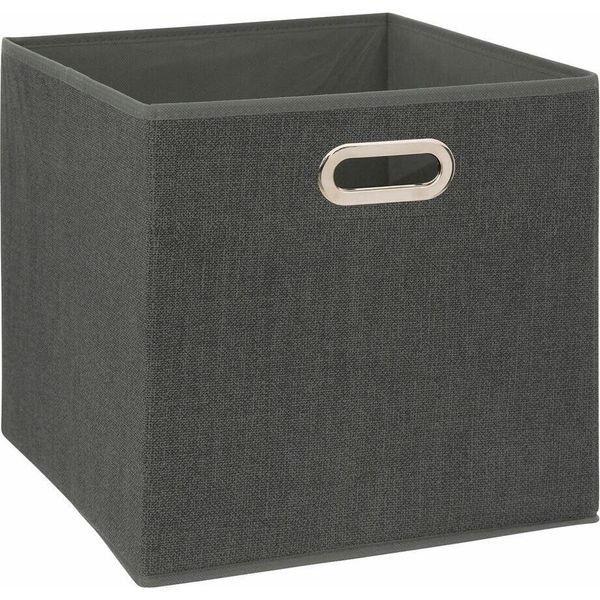5Five Simply Smart Aufbewahrungskorb Mix N Modul, Pappe, Pp-Kunststoff, Dunkelgrau Meliert, 31 X 31 Cm, 138885D-image