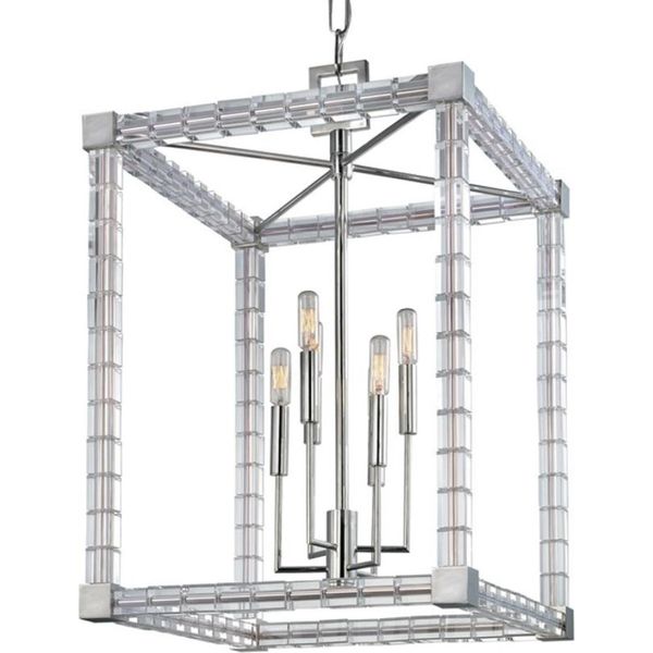 Casa Padrino Lampadario Di Design Argento 47 X 47 X H. 70 Cm - Lampadario Moderno In Cristallo-image