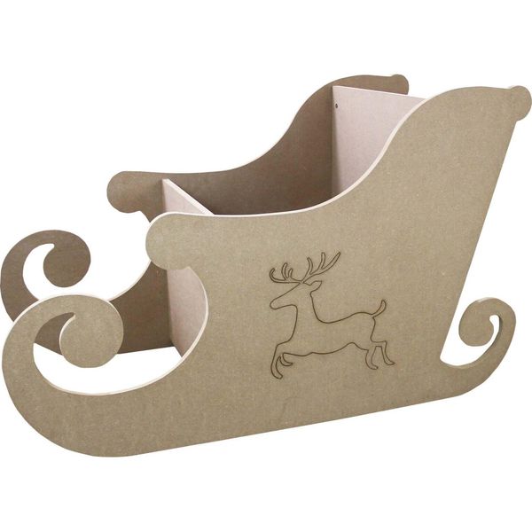 Decorazione Natalizia Slitta Decorazione Natalizia Slitta In Legno Decorazione Slitta 120Cm-image