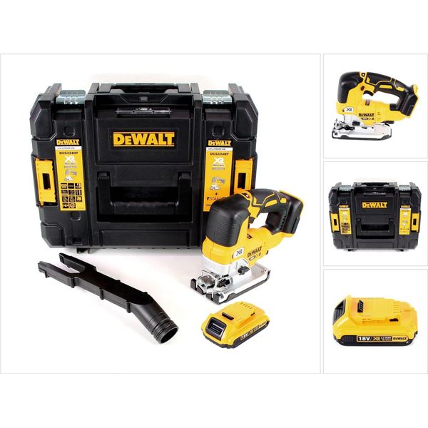 Dewalt Dcs 334 Nt Seghetto Alternativo A Batteria 18V In Valigetta T-STAK + 1X Batteria 2,0Ah - Senza Caricabatterie-image
