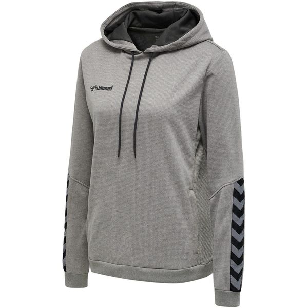 Hummel Hmlauthentic Poly Hoodie Donna Grigio Melange S-image
