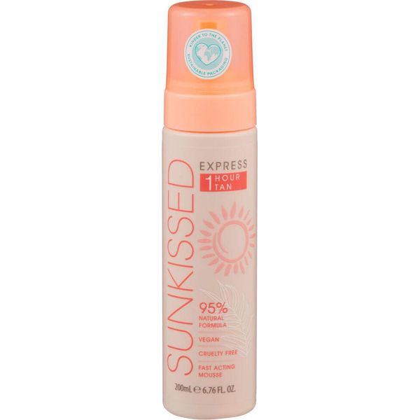 Sunkissed 95 Percent Natural Express 1 Hour Tan Mousse 200Ml-image