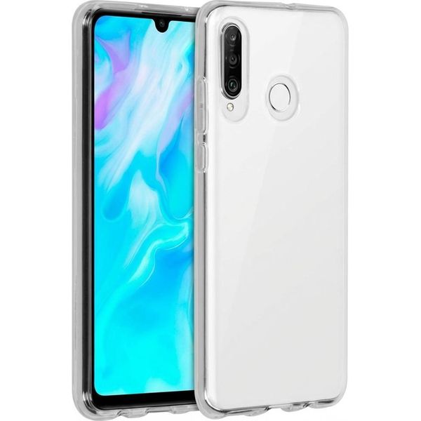 Huawei P30 Lite Cover - Silicone - Custodia Morbida Accezz/Copertura Posteriore - Trasparente-image