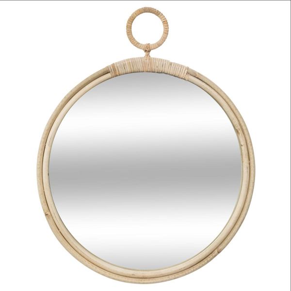 Spiegel "Gousset"" - Rattan D 38 Cm - Atmosphera Interior Designer"-image