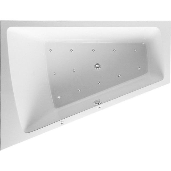 Duravit Paiova Bain à Remous, à Encastrer, Simple Dos à Gauche, BâTi-Support, Vidage Et Trop-Plein ChroméS, Air-System, 1700X1300Mm, 760214000AS0000, 760214000AS0000-image