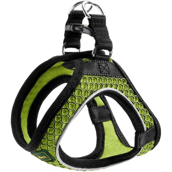 Pettorina Per Cani Hunter Hilo-Comfort Verde Neon Taglia S/M (48-55 Cm)-image