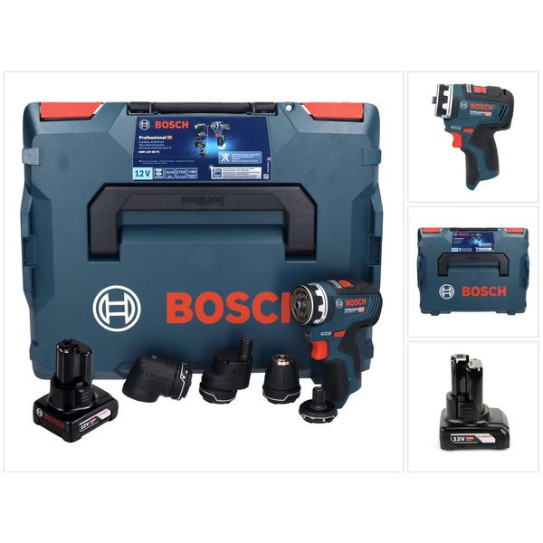 Bosch Gsr 12V-35 Fc Professional Avvitatore A Batteria 12 V 35 Nm Brushless + 1X Batteria 6,0 Ah + L-Boxx - Senza Caricabatteria-image