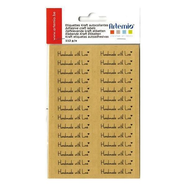 Etichette Klebe - "Handmade With Love"" (Fatte A Mano Con Amore)"-image