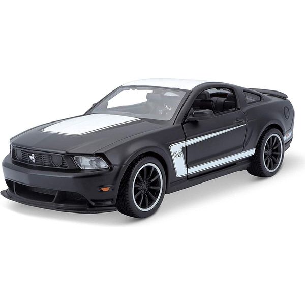 Maisto 31269 - Modellino Di Auto - Ford Mustang Boss 302 (Nero Opaco, Scala 1:24)-image
