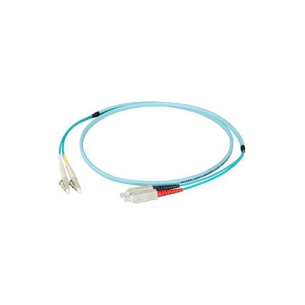 Efb-Elektronik Ponticello Duplex LC-SC 50/125µ, OM3, Lszh, Aqua, Flat Twin 3X5Mm, 50M Produttore: Efb Elektronik (O0314FT.50)-image