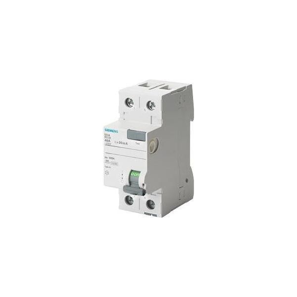 Sentron 2P 25A 0,03A Interruttore Differenziale Tipo Ac 30Ma 230V 5SV4312-0 Siemens-image