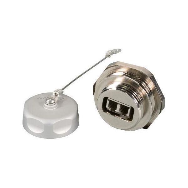 Efb-Elektronik Giunto Passante IP67, Lc Duplex, Versione In Metallo Manicotto In Ceramica Produttore: Efb Elektronik (IP67DFKLCDM)-image