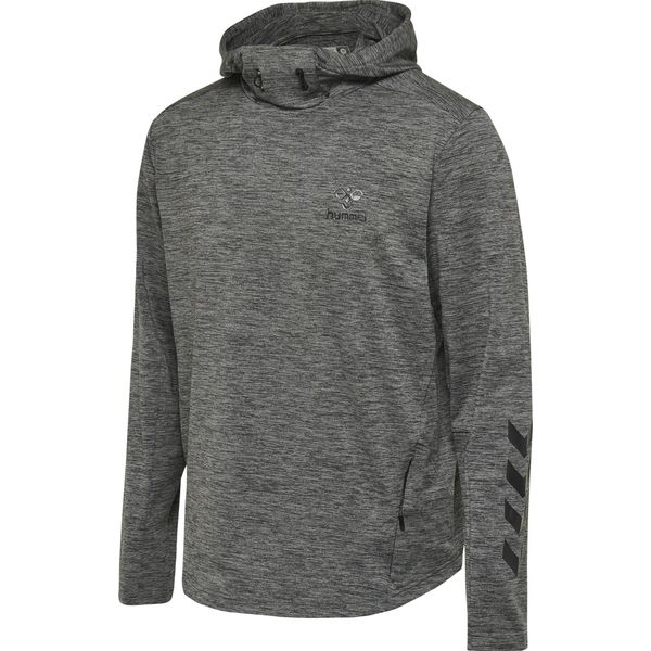 Hummel Hmlaston Felpa Con Cappuccio Grigio Scuro Melange S-image