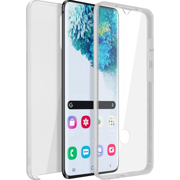 Avizar, Cover Protettiva Per Samsung Galaxy S20, Fronte + Retro, Trasparente-image