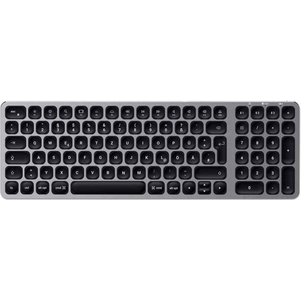 Satechi Tastiera Bluetooth Compatta Retroilluminata Senza Fili Grigio, Argento-image