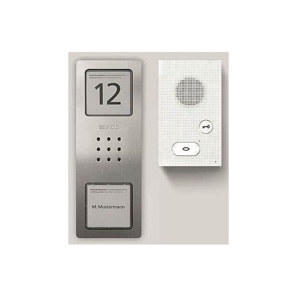 Siedle Set Cab 850-1 E/W Audio-Set Basic Edelstahl (210008742-00)-image