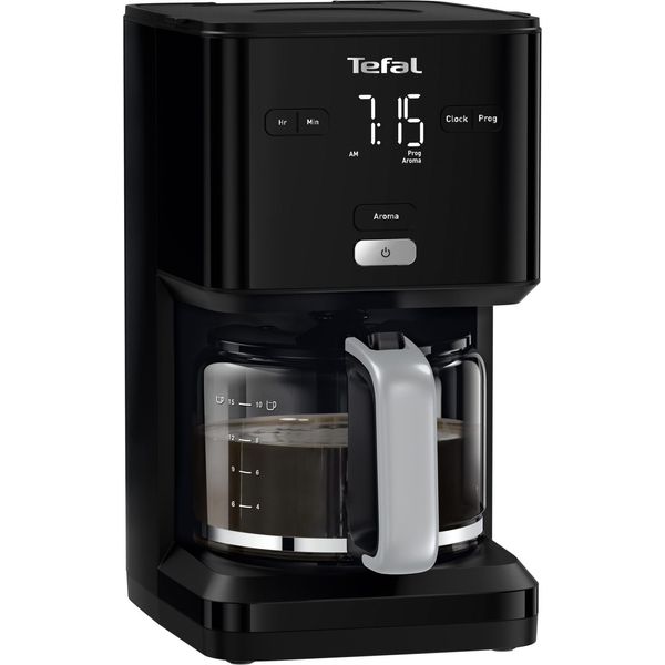 Tefal CM6008, Macchina Da Caffè Con Filtro, 1,25 L, Caffè Macinato, Nero-image