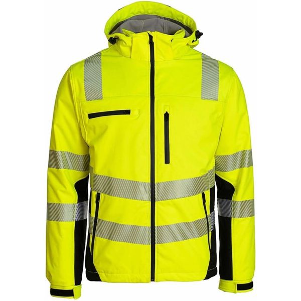 Giacca Invernale Protettiva In Softshell Taglia Xxl Giallo-Nero Prevent Trendline-image