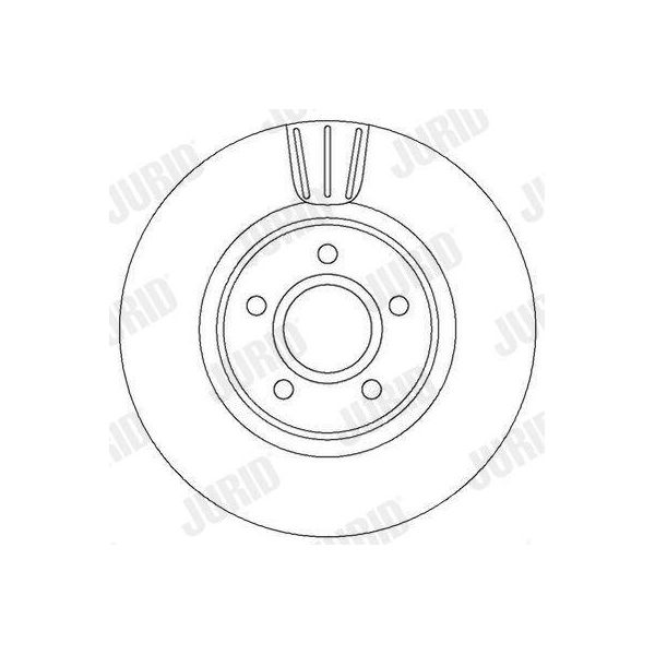 2X Disco Freno Jurid 562363JC Per Ford Focus Iii Turnier Kuga Mk2 (DM2) Kuga I-image