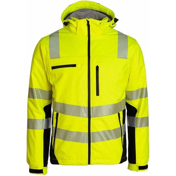Giacca Invernale Hi-Vis Softshell Taglia L Giallo-Nero Prevent Trendline-image