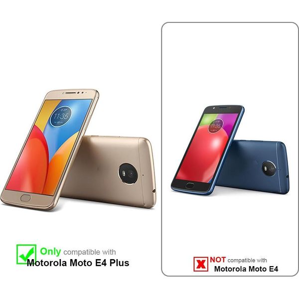 Cadorabo 3X Proteggi Schermo Blindato Per Motorola Moto E4 Plus In Vetro Temperato Trasparente-image