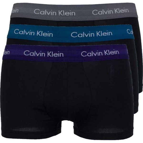 Confezione 3 Boxer Uomo Tripack Ck Calvin Klein Articolo U2664G Low Rise Trunk 3PK, Szm B-Astral Aura / Corsair / Grey Smoke, L, Cotone 95%,Spandex 5%-image