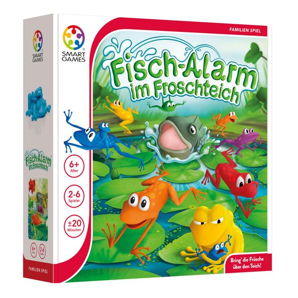 Smart Games Familienspiel Fischalarm Im Froschteich, Denkspiel, Kinderspiel, Kinder Spiel, Ab 6 Jahren, Sgm 501 De-image