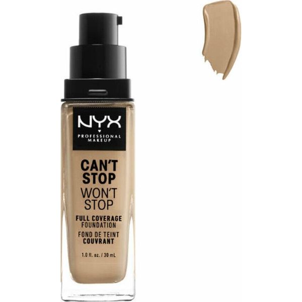 Nyx Can't Stop Won't Stop Fondotinta A Copertura Totale Soft Beige 30Ml-image