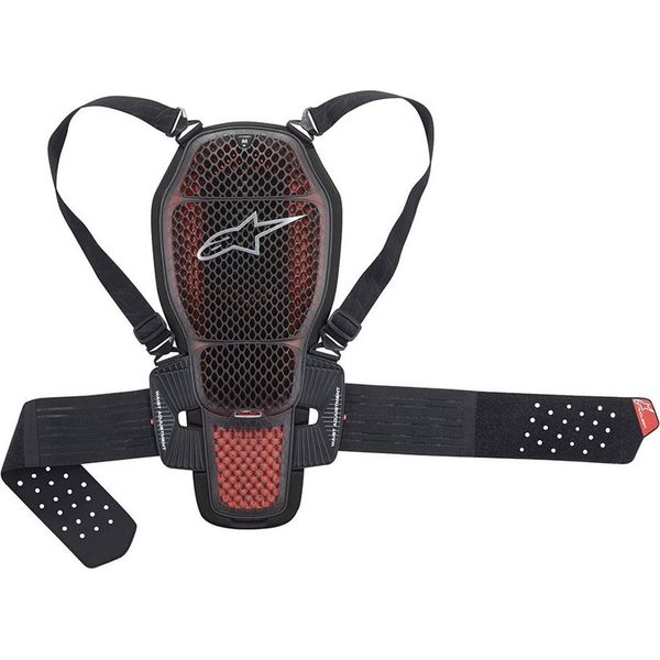 Protezione Dorsale Nucleon KR-1 Cell, Alpinestars (Trasparente/Grigio/Rosso/Nero, Taglia S)-image