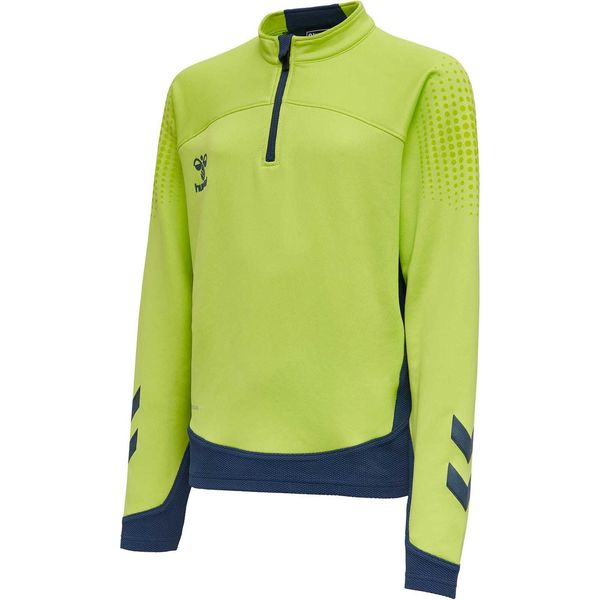 Hummel Lead Mezza Zip Bambini, Lime Punch, 164-image