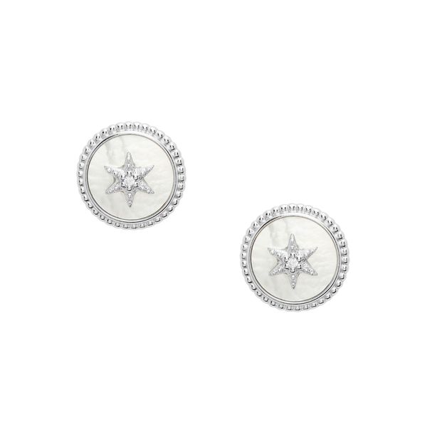 Fossil JFS00500040 Orecchini Da Donna A Stella In Argento 925 Bianco-image
