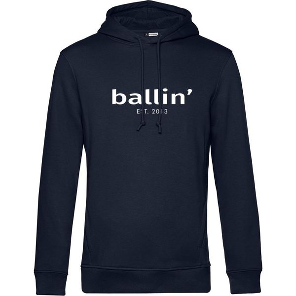 Felpa Con Cappuccio Ballin Est. 2013 Basic Blu - Grande S-image