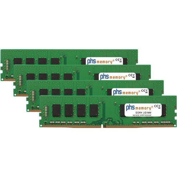 Phs-Memory 64GB (4X16Gb) Kit Di Memoria Ram Per Asus Sabertooth Z170 Mark 1 DDR4 Udimm 2133Mhz (SP187533)-image