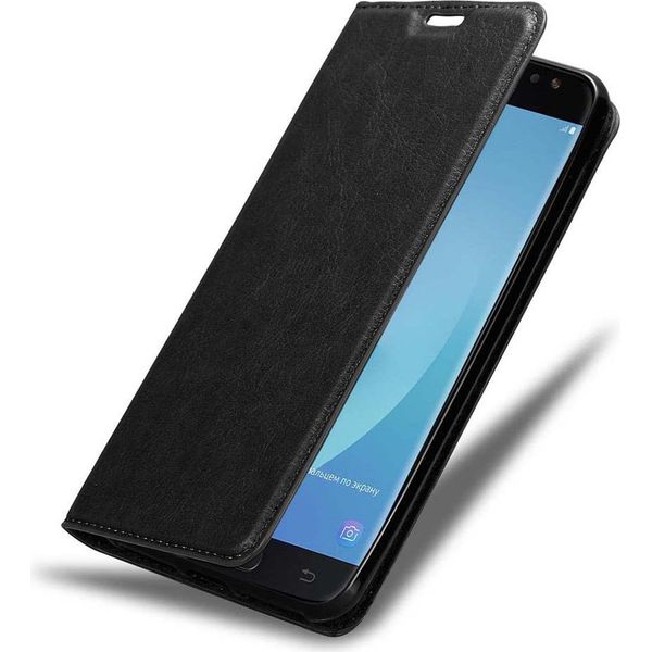 Cadorabo Cover Per Samsung Galaxy J7 2018 Cover Protettiva In Nero Custodia Per Telefono Cellulare Cover Chiusura Magnetica-image