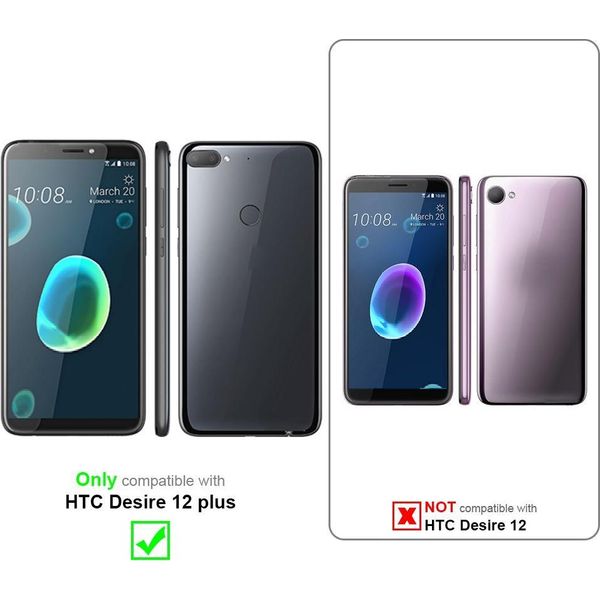 Cadorabo Custodia Protettiva Per Htc Desire 12 Plus In Blu Custodia Per Telefono Cellulare Tpu Etui Cover Case-image