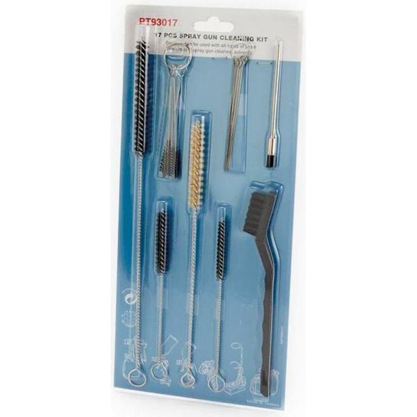 Set Di Pulizia Per Pistole A Spruzzo PT93017 Per Pistole A Spruzzo 17 Pezzi-image