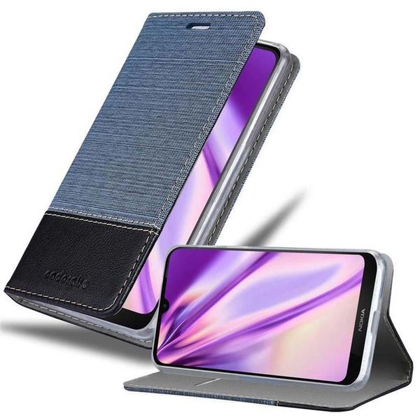 Cadorabo Custodia Per Nokia 3.2 Custodia Protettiva In Blu Custodia Per Cellulare Custodia A Libro Cover-image