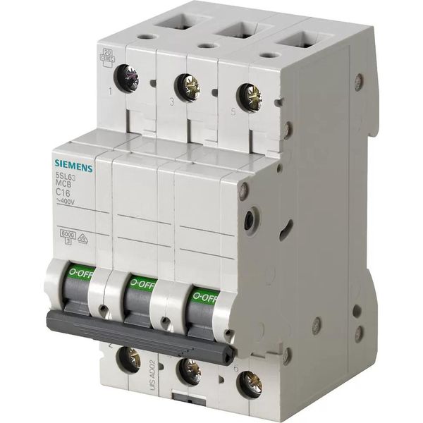 Siemens 5SL63636 Interruttore Automatico 400V, 6Ka Tripolare, Caratteristica B, 63A-image