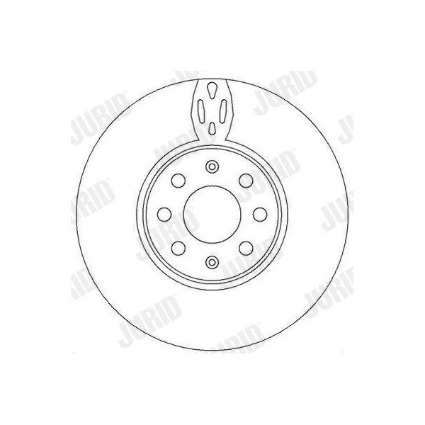 2X Disco Freno Jurid 562297JC Per Opel Corsa D Hatchback (S07) Adam (M13)-image