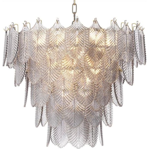 Casa Padrino Lampadario Color Ottone / Grigio Ø 62 X H. 53 Cm - Lampadario Nobile Per Hotel E Ristoranti - Qualità Eccellente-image