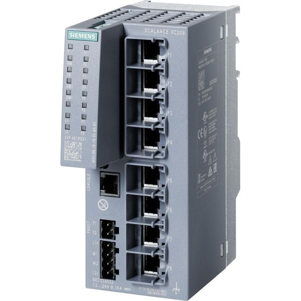 Siemens Dig.Industr. Scalance XC208 6GK5208-0BA00-2AC2 6GK52080BA002AC2-image