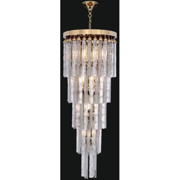 Casa Padrino Lampadario Barocco A Led Oro Ø 50 X H. 80 Cm - Magnifico Lampadario In Stile Barocco - Qualità-image