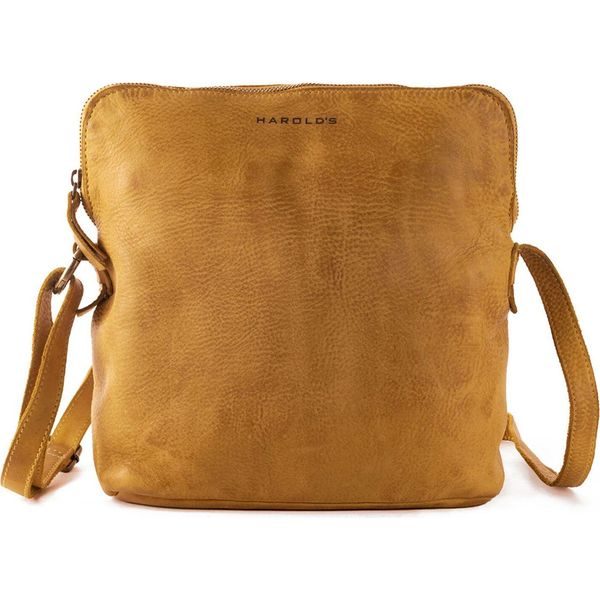 Harold's Pelle Borsa A Tracolla Borsa A Tracolla Submarine Postbag Upend Yellow Giallo Scuro-image