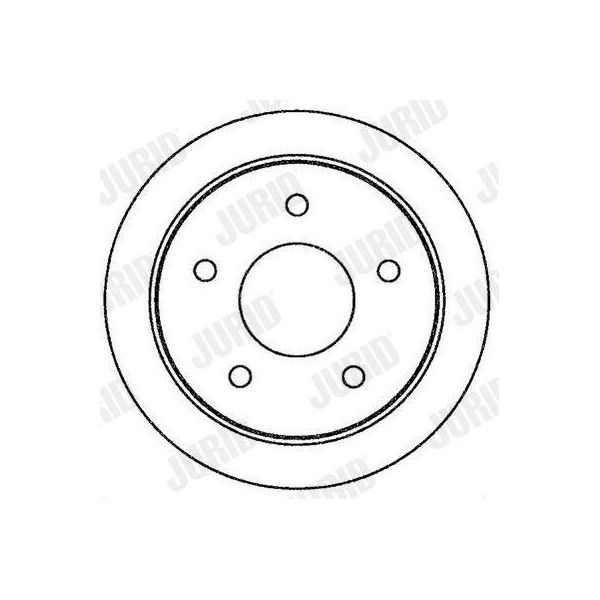 2X Disco Freno Jurid 562264JC Per Nissan Almera Tino (V10) Primera Estate (WP12)-image