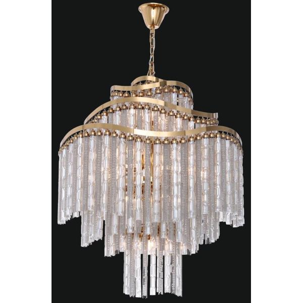 Casa Padrino Lampadario Barocco A Led Oro Ø 80 X H. 90 Cm - Magnifico Lampadario In Stile Barocco - Qualità-image