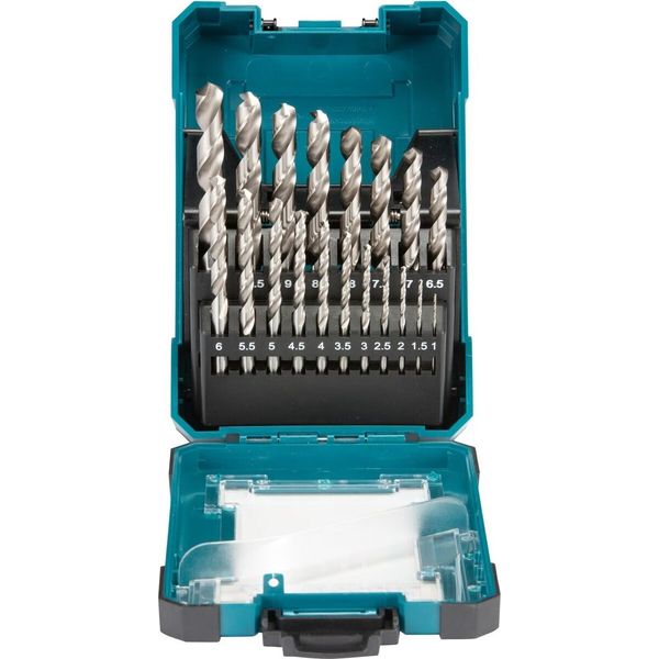 Makita 19-Tlg. HSS-G Bohrerset HSS-G - Metall - 19 Teilig - 1 - 10 Mm-image