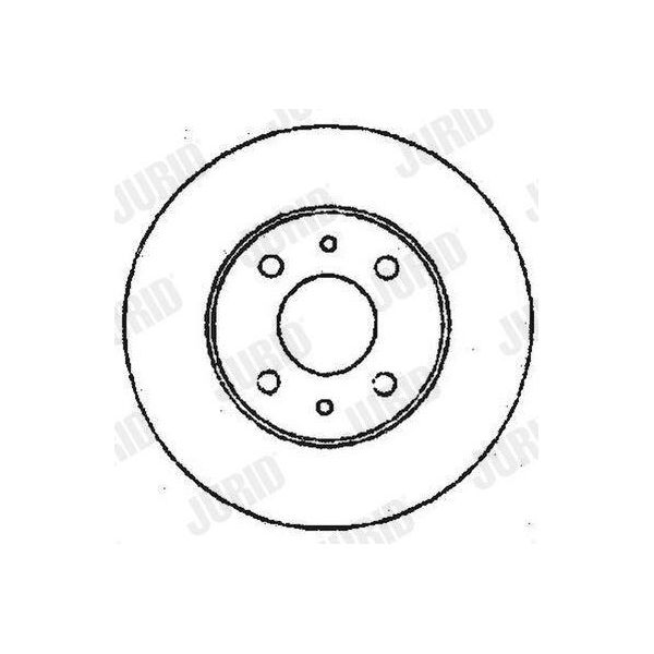 2X Disco Freno Jurid 561387JC Per Fiat Bravo Ii (198) Doblo Cargo (223_) 43 5Mm-image