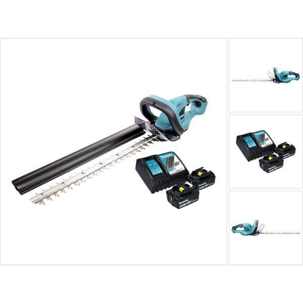 Tagliasiepi A Batteria Makita Duh 523 Rg 18 V 52 Cm + 2X Batteria 6,0 Ah + Caricabatterie-image