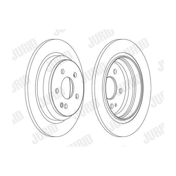 2X Disco Freno Jurid 562263JC Per MERCEDES-BENZ Viano (W639) 53Mm 296Mm-image
